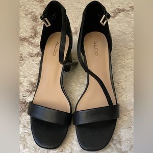 Aldo Black Block Heels